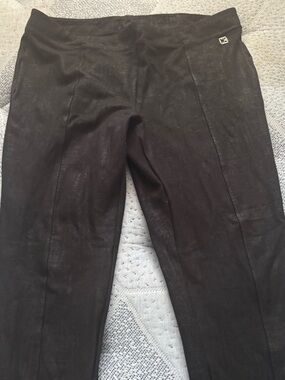 Calvin Klein Black Leggings with Subtle Logo Print